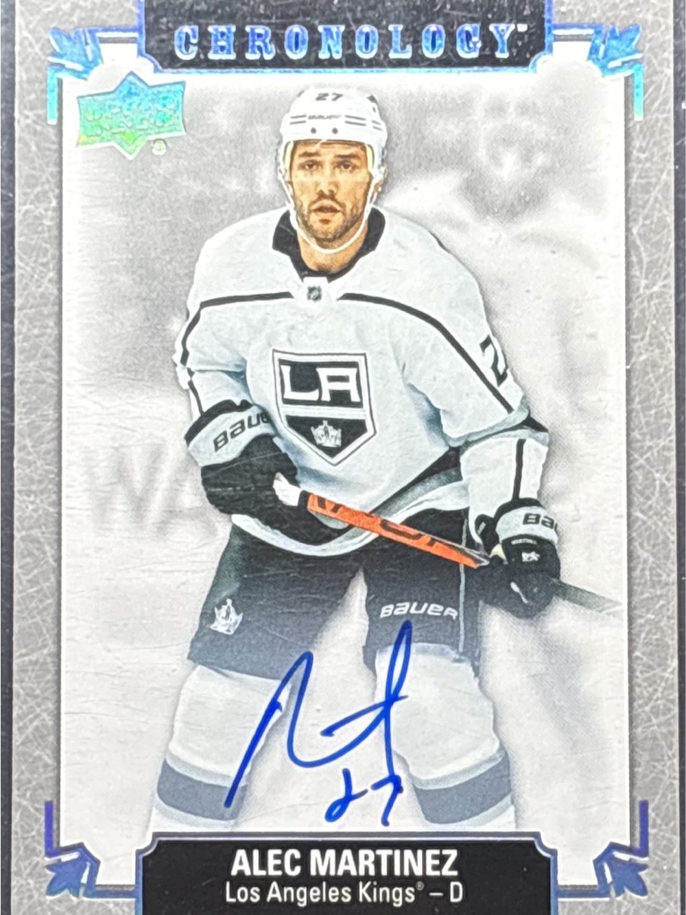 Upper Deck Chronology Alex Martinez Hockey Trading Card - Autographed
